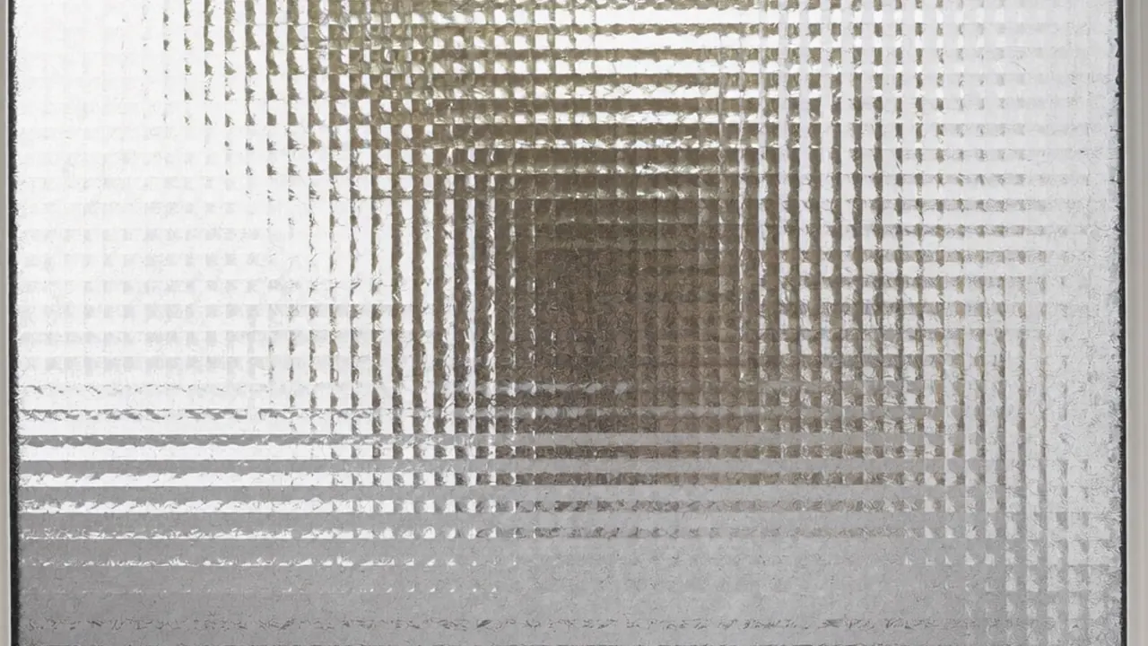 Edge detail of a double-glazed sealed unit showing the spacer bar between panes