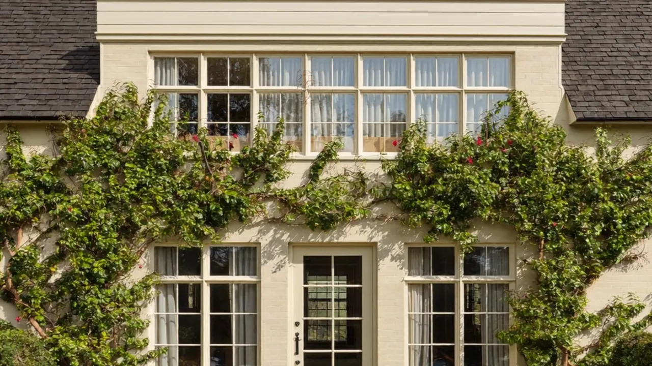 Close-up showing a flush casement sash sitting level with the outer frame