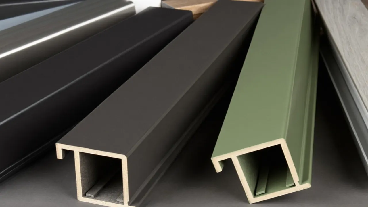 Close-up of several textured and patterned privacy glass samples side by side
